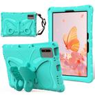 For Samsung Galaxy Tab S8 11 X700N Butterfly Bracket EVA Shockproof Tablet Case(Mint Green) - 1