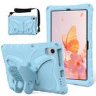 For Samsung Galaxy Tab A7 T500 10.4 Butterfly Bracket EVA Shockproof Tablet Case(Light Blue) - 1