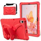 For Samsung Galaxy Tab A7 T500 10.4 Butterfly Bracket EVA Shockproof Tablet Case(Red) - 1