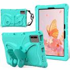 For Samsung Galaxy Tab S7 T870 Butterfly Bracket EVA Shockproof Tablet Case(Mint Green) - 1