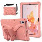 For Samsung Galaxy Tab S6 10.5 T860 Butterfly Bracket EVA Shockproof Tablet Case(Pink Orange) - 1