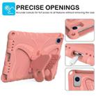 For Samsung Galaxy Tab S6 10.5 T860 Butterfly Bracket EVA Shockproof Tablet Case(Pink Orange) - 2