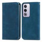 For OPPO A3 Pro Retro Skin Feel Magnetic Flip Leather Phone Case(Blue) - 2