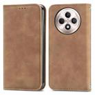 For OPPO F27 Retro Skin Feel Magnetic Flip Leather Phone Case(Brown) - 1