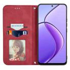 For OPPO F27 Retro Skin Feel Magnetic Flip Leather Phone Case(Red) - 3