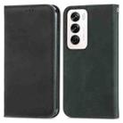 For OPPO Reno12 Pro Global Retro Skin Feel Magnetic Flip Leather Phone Case(Black) - 2