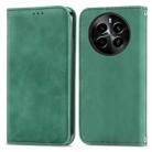 For Realme 13 Pro Retro Skin Feel Magnetic Flip Leather Phone Case(Green) - 1