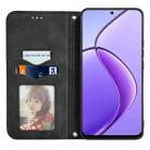 For Realme 13 Pro Retro Skin Feel Magnetic Flip Leather Phone Case(Black) - 3