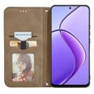 For Realme 13 Pro Retro Skin Feel Magnetic Flip Leather Phone Case(Brown) - 3