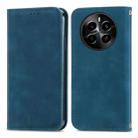 For Realme 13 Pro Retro Skin Feel Magnetic Flip Leather Phone Case(Blue) - 1