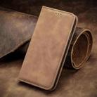 For Realme 13 Retro Skin Feel Magnetic Flip Leather Phone Case(Brown) - 2