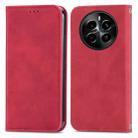 For Realme 13 Retro Skin Feel Magnetic Flip Leather Phone Case(Red) - 1