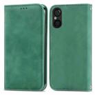 For Sony Xperia 5 V Retro Skin Feel Magnetic Flip Leather Phone Case(Green) - 1