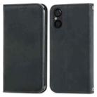 For Sony Xperia 5 V Retro Skin Feel Magnetic Flip Leather Phone Case(Black) - 1