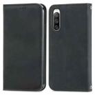 For Sony Xperia 10 V Retro Skin Feel Magnetic Flip Leather Phone Case(Black) - 1