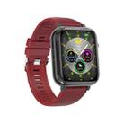 G18 1.83 inch Color Screen Smart Watch Silicone Strap, Support  Noninvasive Blood Sugar / Uric Acid(Red) - 2