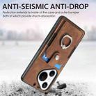 For Huawei Pura 70 Pro+ Retro Skin-feel Ring Card Wallet Phone Case(Brown) - 3