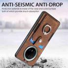 For Huawei Mate 70 Pro+ Retro Skin-feel Ring Card Wallet Phone Case(Brown) - 3