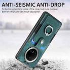 For Huawei Mate 70 Pro+ Retro Skin-feel Ring Card Wallet Phone Case(Green) - 3
