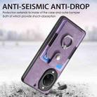 For Huawei nova 14 Ultra Retro Skin-feel Ring Card Wallet Phone Case(Purple) - 3