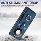 For Honor X60 Retro Skin-feel Ring Card Wallet Phone Case(Blue) - 3