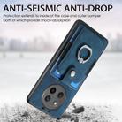 For Honor X60 Pro Retro Skin-feel Ring Card Wallet Phone Case(Blue) - 3