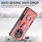 For Honor X60 Pro Retro Skin-feel Ring Card Wallet Phone Case(Pink) - 3