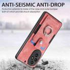 For Honor 200 Retro Skin-feel Ring Card Wallet Phone Case(Pink) - 3