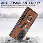For Honor 200 Pro Retro Skin-feel Ring Card Wallet Phone Case(Brown) - 3