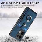 For OPPO Reno13 Retro Skin-feel Ring Card Wallet Phone Case(Blue) - 3