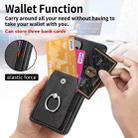 For OPPO Reno13 Pro Retro Skin-feel Ring Card Wallet Phone Case(Black) - 3