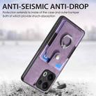 For OPPO Reno13 Pro Retro Skin-feel Ring Card Wallet Phone Case(Purple) - 3