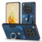 For OPPO Find X8s Retro Skin-feel Ring Card Wallet Phone Case(Blue) - 2