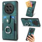 For OPPO Find X8s Retro Skin-feel Ring Card Wallet Phone Case(Green) - 1