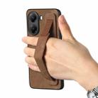 For Redmi Turbo 4 Retro Wristband Holder Leather Back Phone Case(Brown) - 3