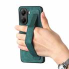 For Xiaomi Poco X7 Pro Retro Wristband Holder Leather Back Phone Case(Green) - 3