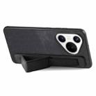 For Huawei Pura 70 Retro Wristband Holder Leather Back Phone Case(Black) - 2