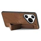 For Huawei Pura 70 Pro+ Retro Wristband Holder Leather Back Phone Case(Brown) - 2