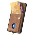 For Xiaomi Redmi Note 14 Pro 5G Retro Card Wallet Fold Leather Phone Case with Strap(Brown) - 3