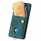 For Xiaomi Redmi Note 14 Pro+ 5G Retro Card Wallet Fold Leather Phone Case with Strap(Green) - 3