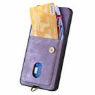 For Xiaomi Redmi Note 14 Pro+ 5G Retro Card Wallet Fold Leather Phone Case with Strap(Purple) - 3