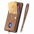 For Redmi K80 / Poco F7 Pro Retro Card Wallet Fold Leather Phone Case with Strap(Brown) - 3
