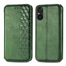 For Sony Xperia 5 V Cubic Grid Pressed Magnetic Leather Phone Case(Green) - 1