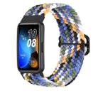 For Huawei Band 9 Adjustable Slide Buckle Braided Watch Band(Denim) - 1