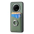 For Huawei Mate 70 Pro+ Carbon Fiber Card Wallet Ring Phone Case(Green) - 2