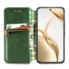 For Honor 200 Cubic Grid Pressed Magnetic Leather Phone Case(Green) - 3