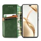 For Honor 200 Pro Cubic Grid Pressed Magnetic Leather Phone Case(Green) - 3