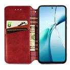 For Honor 200 Smart Cubic Grid Pressed Magnetic Leather Phone Case(Red) - 3