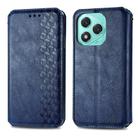 For Honor 400 Lite Cubic Grid Pressed Magnetic Leather Phone Case(Blue) - 2