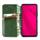 For Honor 400 Lite Cubic Grid Pressed Magnetic Leather Phone Case(Green) - 3